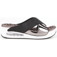 Muya Fly Anatomik Air Max Tabanlı Kadın Terlik - Siyah - 37