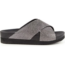 Muya Milas Anatomik Taban Kadın Terlik - Füme - 38