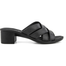 Muya Anagram Anatomik Taban Kadın Terlik - Siyah - 38