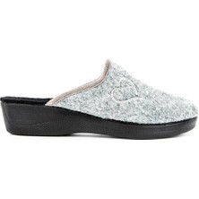 Muya Mochi Anatomik Taban Kadın Ev Terliği - Gri - 39