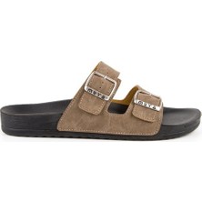 Muya Nova Anatomik Taban Dört Mevsim Erkek Terlik - Vizon - 41