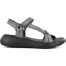 Muya Muya crossover Anatomik Taban Kadın Sandalet - Füme - 40