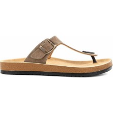 Muya Snipe Anatomik Taban Erkek Terlik - Vizon - 45