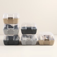 Kilitli Kadın Ayakkabı Kutusu ,32X18X10CM ,hava Delikli ,üst Kapak Şeffaf ,alt Kapak Sertleştirilmiş Kaliteli Plastik