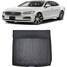 Rizline Volvo S90 2016 Sonrası  3D Bagaj Havuzu Siyah