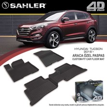 Sahler Hyundai Tucson  2016-2020  4.5D Havuzlu Paspas Siyah