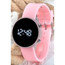 Spectrum LED Watch Toz Pembe Renk Dijital Bayan Yetişkin Kız Çocuk Kol Silikon Saati ST-303560