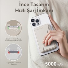 Voltme Bej MagPak 5000mAh Magsafe Kablosuz Powerbank- 22.5W