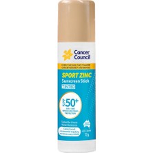 Cancer Council SPF50+ Sport Zinc Sunscreen Stick Tinted Stick Güneş Kremi 12GR