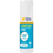 Cancer Council SPF50+ Sport Zinc Sunscreen Stick White Stick Güneş Kremi 12GR