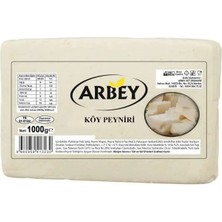 Arbey Köy Tipi Inek Peyniri 1 kg Net Az Tuzlu Tam Yağlı