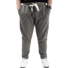 Mode Xl Büyük Beden Eşofman Altı Dar Paça Point Designed 20514 Haki