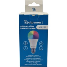 Alpsmart AS-8229 CW Akıllı Wifi Led Lamba Tuya Destekli 9W Ampül