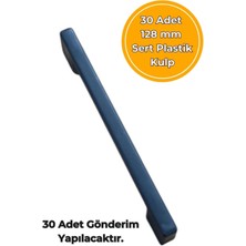 Cmkstore Siyah Çekmece Dolap Mobilya Kulpu Sert Plastik 128 mm 30 Adet