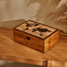 Bella Maison Yuro Mango Ağacı Dekoratif Kutu Naturel (30x20x12 cm)