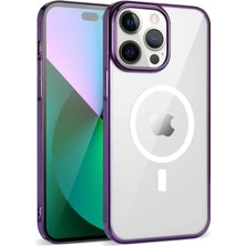 ZORE Apple iPhone 14 Pro Max Kılıf Zore Wireless Şarj Özellikli Pixel Magsafe Kapak