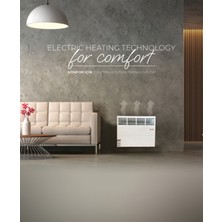 MAKTEK 2000 Watt Elektrikli Panel Konvektör Isıtıcı Manuel (Ayaklar,askı Aparatı Dahil)