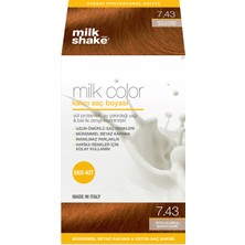 Milk_shake Milk Color Eko-Kit Saç Boyası Orta Kumral Bakır Dore 7.43