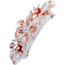 Renjie Shop C No.21 Boyutu Kızlar Için Çiçek Tokalar Saç Tokası Saç Iğnesi Taşlı Kristal Metal (Yurt Dışından)