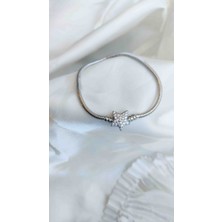 Stainless Steel Taşlı Pandora