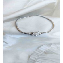 Stainless Steel Taşlı Pandora