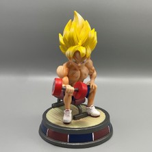 Grains Dragonball Anime Süper Saiyan Maymun Kral Fitness Kaldırma Dambıl Duruş Sahne Modeli (Yurt Dışından)