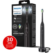 Sonicare 4100 Serisi Sonic Şarjlı Diş Fırçası Siyah - HX3681/54  - Temizleme-Hassas Mod-14 Gün Pil Süresi