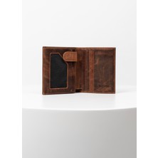 Bayderi Erkek Hakiki Deri Cüzdan – Crazy Taba Renk, Çok Kart Bölmeli, Kompakt ve Minimalist Tasarım, Günlük Kullanım İçin İdeal