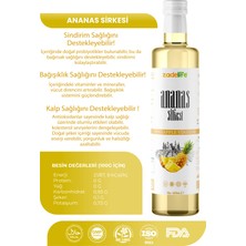 Zadelife Bromelain Deposu Ananas Sirkesi 500 ml