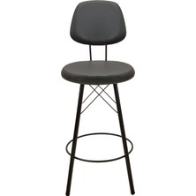 Just Home Soho Metal Bar Taburesi - Siyah - 102,5X38X38 cm