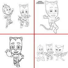 4'lü Bluey Karakterleri Mickey Mouse Barbie Min Boyama Kitabı Seti(Boyama, Sticker, Arka Kapak Maske)