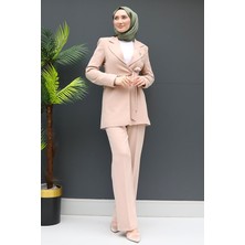 Giza Store Asimetrik Taşlı Takım Pudra