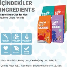 Slimplus Sade Kinoa Cipsi For Kids Glutensiz Vegan Yağsız Cips Çocuklara Özel Ambalaj Bebek Ahtapot 20 gr