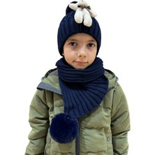 Benittokids Çocuk Ayıcıklı Atkı Bere Takımı 7019
