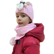 Benittokids Çocuk Ayıcıklı Atkı Bere Takımı 7019