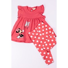 HÇM Kiz Çocuk Takim Kapri? Taytli Mi?nni?e Mouse Baskili B10