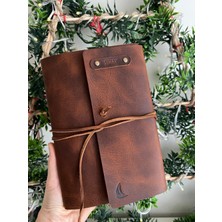 Alesta Leather (isim yazıyoruz)  El Yapımı Hakiki Deri El Dikişi Defter