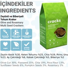 Slimplus 3 Paket Zeytin Biberiyeli Glutensiz Vegan Tohum Kraker Cracks 50gr