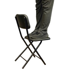 Parite Katlanır siyah Metal Sandalye folding chair كرسي قابل للطي
kursiun qabil liltayi