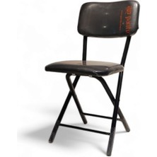 Parite Katlanır siyah Metal Sandalye folding chair كرسي قابل للطي
kursiun qabil liltayi