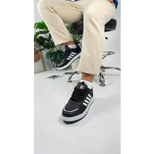 Nstil Günlük Unisex Sneaker Spor Ayakkabı Bağcıklı Çizgi Detaylı Rahat Hafif Bağcıklı Tırtık Taban ST-331 - 3438