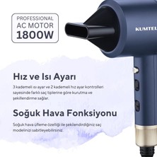 Kumtel İyonik Saç Kurutma Makinesi 1800W HHD-02