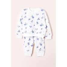 Vauva Kız Erkek Bebek Çocuk Uzun Kollu Baskılı Pijama Takımı