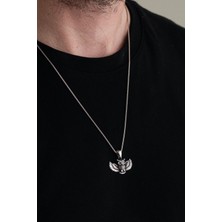 TMT Silver Gümüş Baykuş Owl Erkek Kolye
