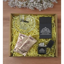 Bk Gift Kişiye Özel Isimli Dtf Cam Kahve Fincanı & Türk Kahvesi & Sigara Kutusu & Çakmak  Seti-8, Sevgiliye , Arkadaşa , Doğum Günü si