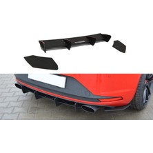 Seat Leon Mk3 Cupra Arka Tampon Splitteri Parlak Siyah 2012-2016