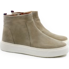 Hakiki Süet Deri Erkek Günlük Bot, Hafif Fermuarlı Bot M-22203