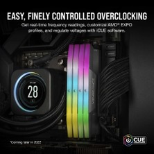 Corsaır Vengeance Rgb 32GB (2X16GB) 6000MHZ Ddr5 C30 1,40V Expo & Xmp Ram (CMH32GX5M2B6000Z30W)