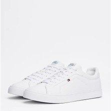 Erkek Deri Sneaker - Beyaz