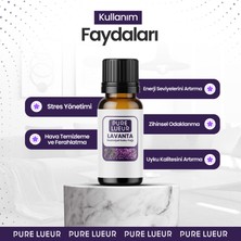 Pure Lueur Lavanta Esansiyel Uçucu Koku Yağı Buhurdanlık Yağı Difüzör Esansı Hobi Esans Ortam Oda Kokusu 10 ml